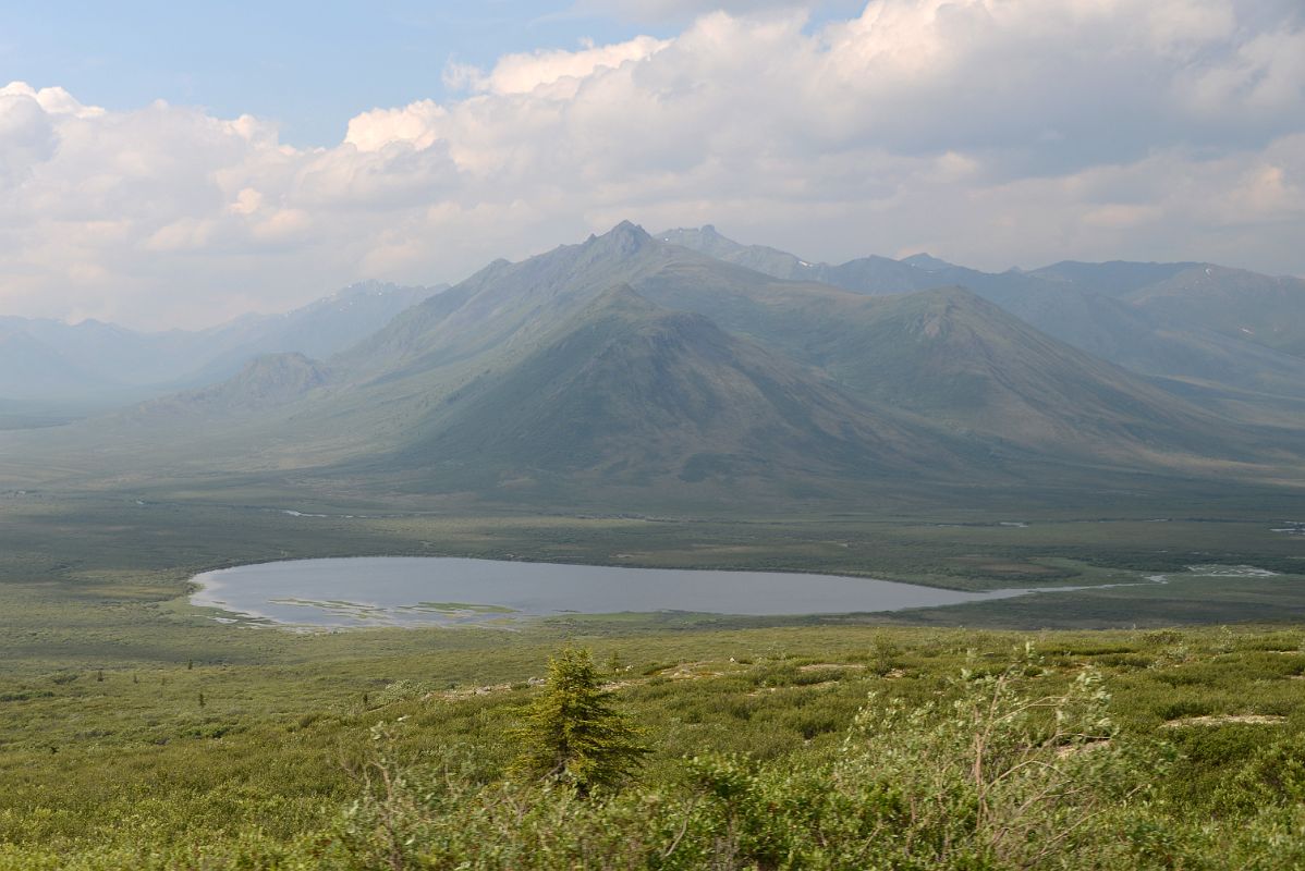 15C Small Lake With Mount Boyle In Tombstone Park Yukon